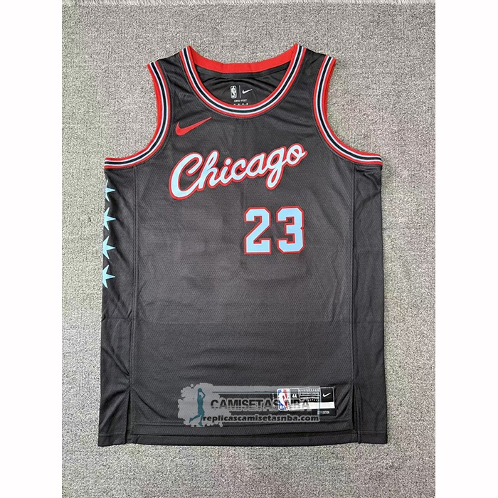 Camiseta Chicago Bulls Michael Jordan NO 23 Ciudad 2025-26 Negro